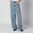 Weite Five-Pocket-Jeans aus Baumwolle in Eisblau