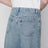 Wide-leg jeans in cotton in ice blue