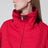 Giacca corta con zip in cotone e seta rossa