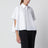 Camicia a trapezio bianca in cotone
