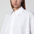 Camicia a trapezio bianca in cotone