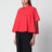 Camicia a trapezio rossa in cotone