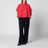 Camicia a trapezio rossa in cotone