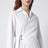 White Draped Silk Dress