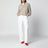 Jean baggy Anagram en denim de coton blanc