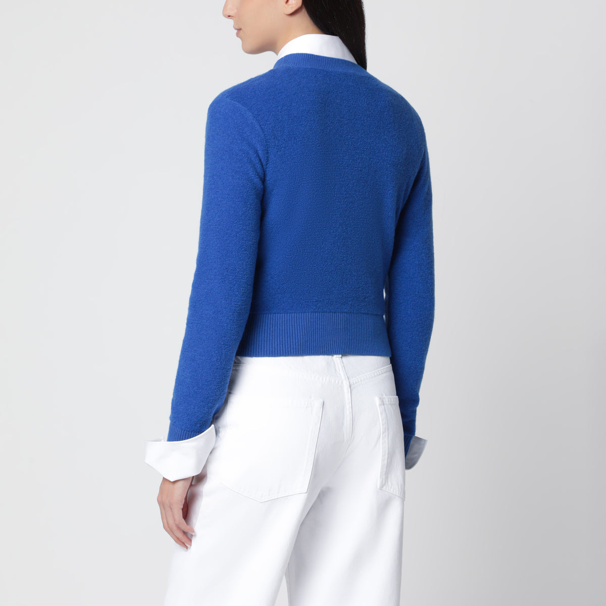 Indigo blue wool sweater
