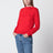 Pull en laine mérinos rouge