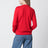 Pull en laine mérinos rouge