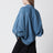 Chemise en denim de coton lavé bleu clair