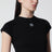Black small-fit cotton-blend T-shirt