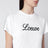 T-shirt in cotone con ricamo logo