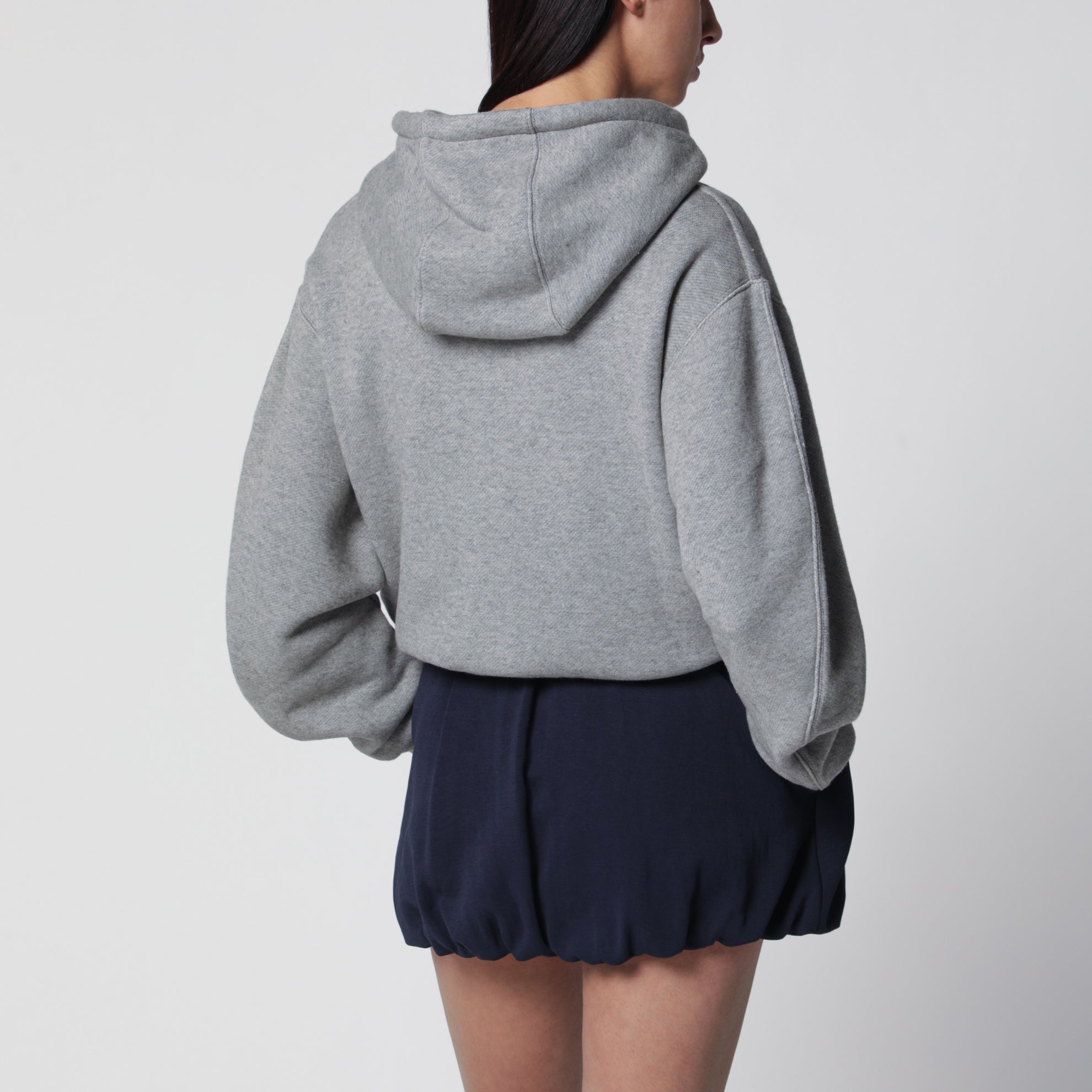Felpa Flamenco grigia in cotone e cashmere