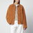 Light brown suede workwear jacket