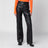 Pantalon noir en cuir d'agneau