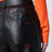 Pantalon noir en cuir d'agneau