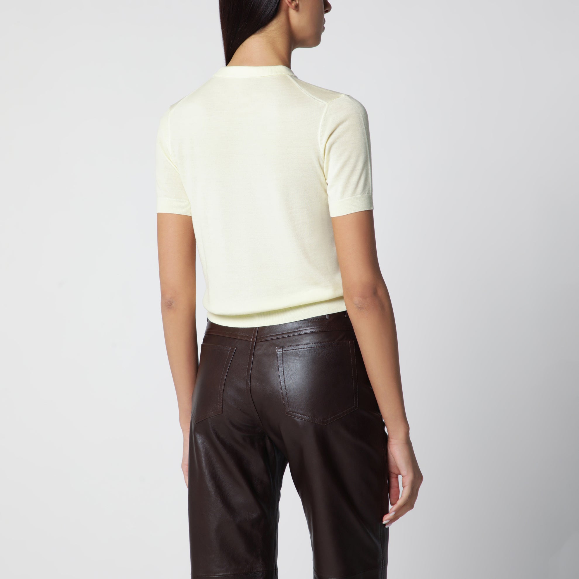 Maglia in lana giallo chiaro