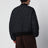 Dark grey reversible bomber in nylon