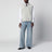 Vintage pearl grey vest with paint-effect details