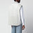 Vintage pearl grey vest with paint-effect details