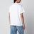 T-shirt blanc en jersey de coton avec Logo Reverse