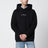 Black hoodie with reversed logo