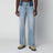 Patchwork-Jeans aus indigoblauem Denim