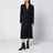 Cappotto doppiopetto nero in lana