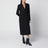 Cappotto doppiopetto nero in lana