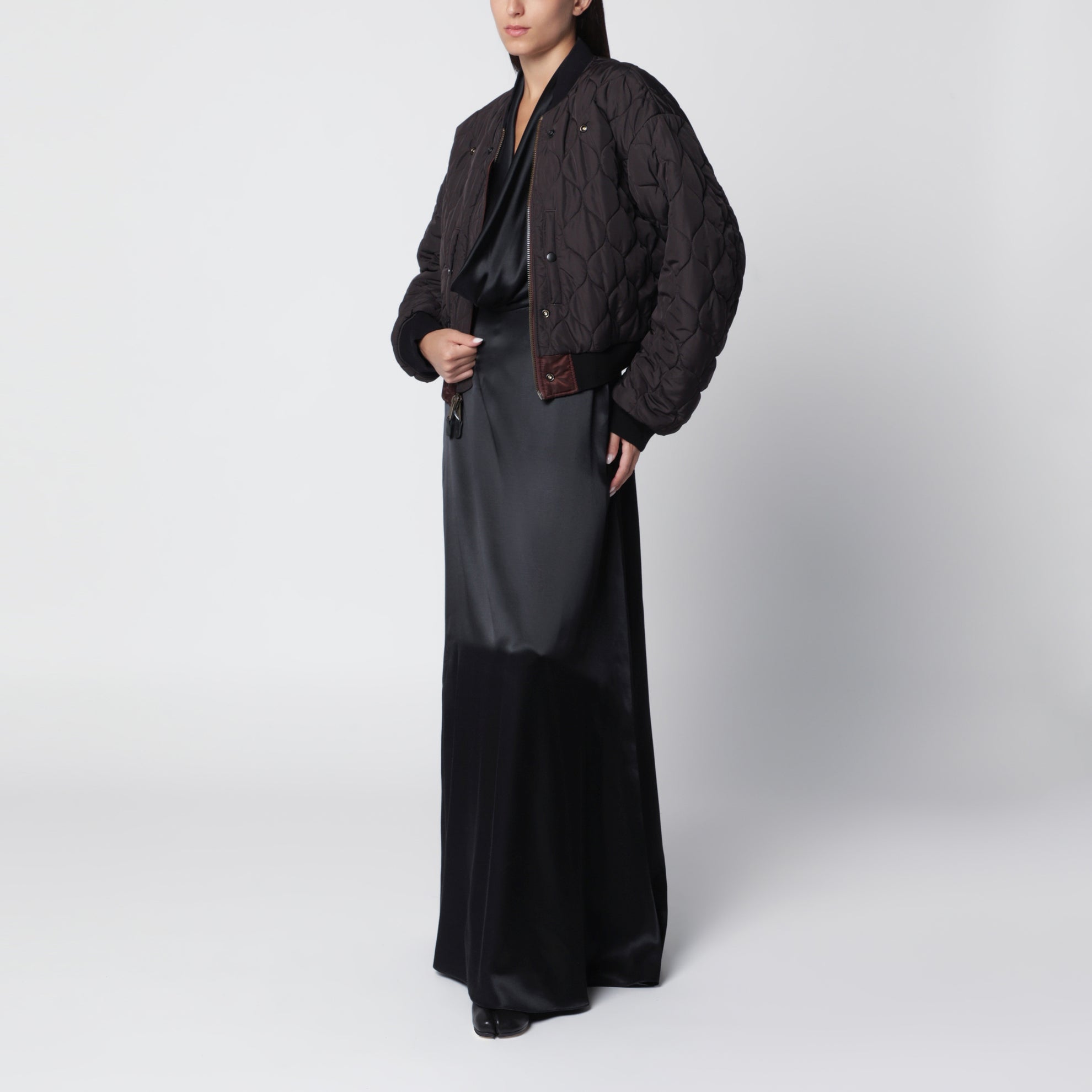 Blouson MA-1 réversible marron foncé