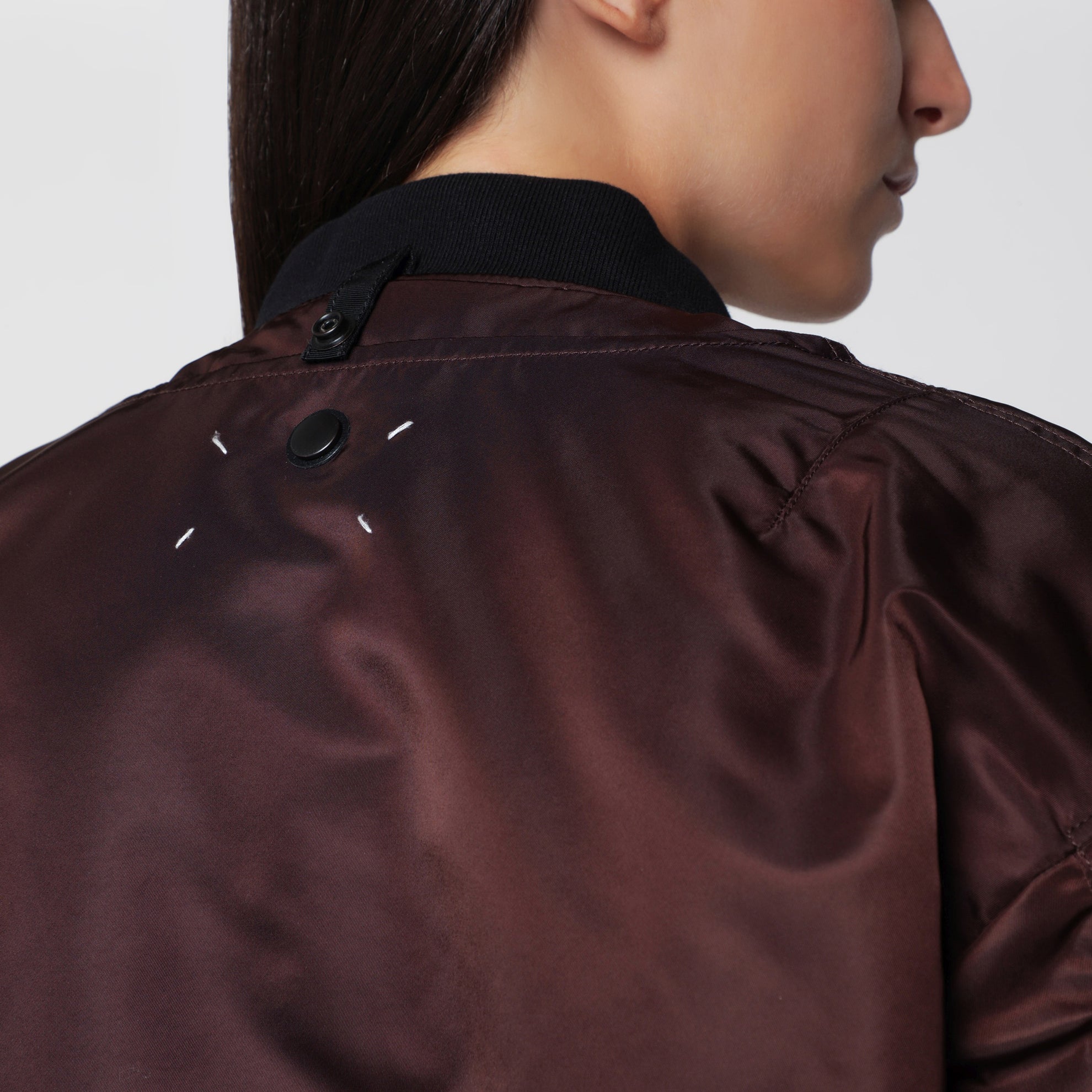 Blouson MA-1 réversible marron foncé