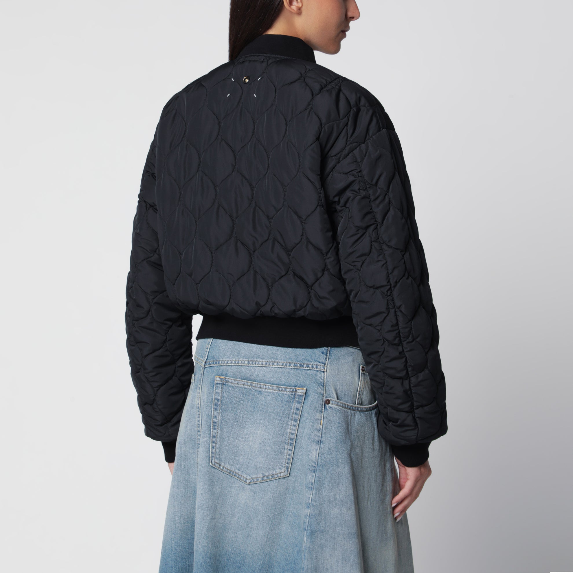 Reversible dark grey MA-1 jacket