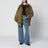Giacca overshirt verde muschio in cotone