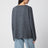 Long-sleeve cotton T-shirt in dark grey