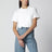 T-shirt a doppio strato in cotone bianca
