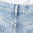 Loose blue jeans with drawstrings