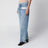 Hellblau verwaschene Jeans mit kontrastierendem Tascheneinsatz