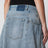Midi wrap skirt in blue denim