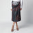 Printed draped sequin maxi skirt in blue and burgundy