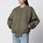 Nylonjacke mit Kontrastfutter in Khaki