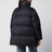 Nylon puffer jacket with detachable sleeves in black