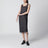 Grey midi slip dress with lace trims