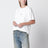 T-shirt bianca in jersey di cotone con patch logo