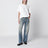 T-shirt bianca in jersey di cotone con patch logo