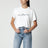 T-shirt bianca con stampa logo