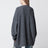 Pull oversize à col V en maille gris mélangé