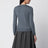 Grau melierter Wollmisch-Cardigan