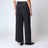 Schwarze Wide-Leg-Cropped-Jeans