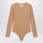 Hautfarbener Body aus Lycra-Jersey