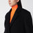 Black wool and cashmere coat