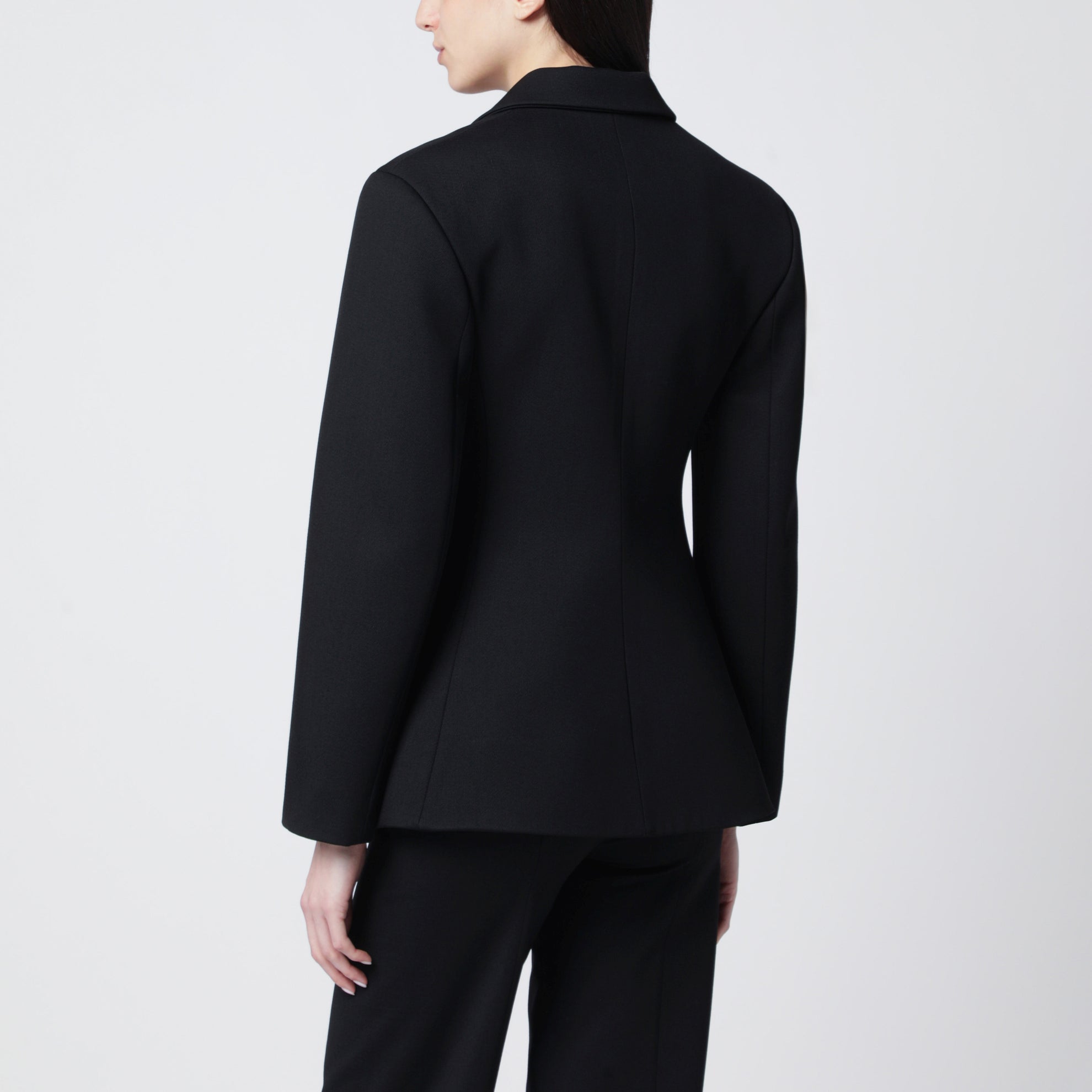 Black wool twill jacket